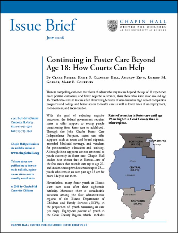 Cover of Fostercare Beyonsd Age 18