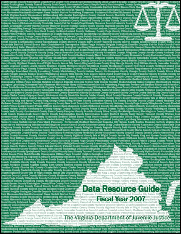 FY 2007 Data Resource Guide Cover